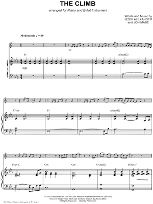 Collection: The Climb - Eb Instrument and Piano
