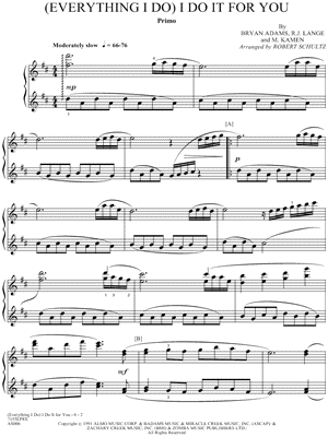 Collection: (Everything I Do) I Do It for You - Piano Duet