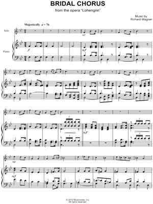 Collection: Bridal Chorus - Eb Instrument & Piano