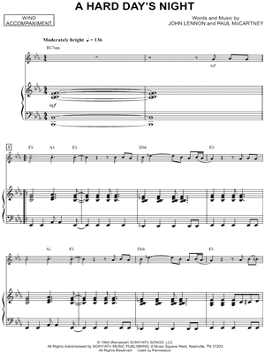 Collection: A Hard Day's Night - Clarinet & Piano
