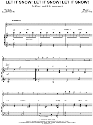 Collection: Let It Snow! Let It Snow! Let It Snow! - F Instrument & Piano