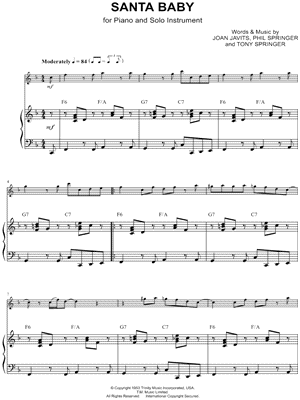 Collection: Santa Baby - Eb Instrument & Piano