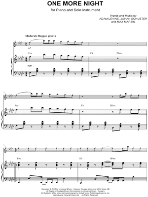 Collection: One More Night - Eb Instrument & Piano