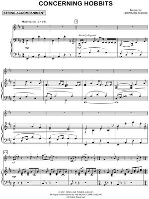 Collection: Concerning Hobbits - Violin & Piano