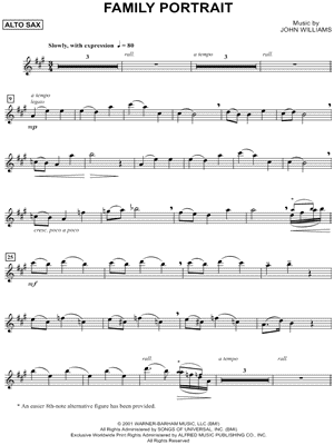 Collection: Family Portrait - Alto Saxophone & Piano