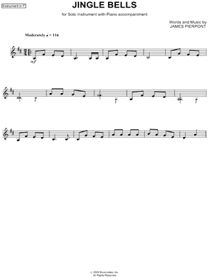 Collection: 10 Christmas Favorites Arranged for F Instrument Solos