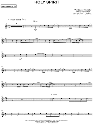 Collection: Holy Spirit - Eb Instrument & Piano