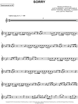 Collection: Sorry - Bb Instrument & Piano