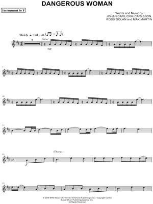 Collection: Dangerous Woman - F Instrument & Piano
