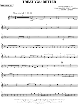Collection: Treat You Better - C Instrument & Piano