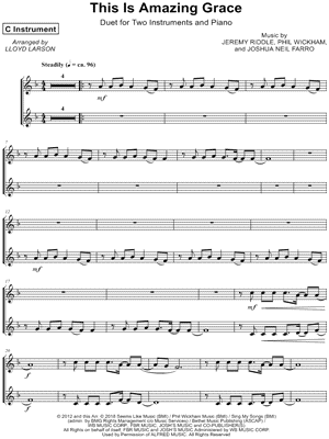 Collection: This Is Amazing Grace - C Instrument Duet & Piano