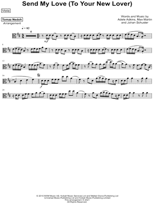 Collection: Send My Love (To Your New Lover) - Viola & Piano