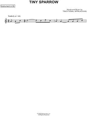 Collection: Tiny Sparrow - Bb Instrument & Piano