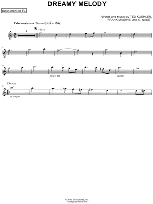 Collection: Dreamy Melody - Eb Instrument & Piano