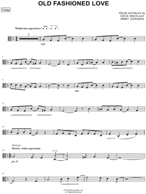 Collection: Old Fashioned Love - Viola & Piano