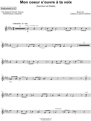 Collection: Mon coeur s'ouvre à ta voix - C Instrument & Piano