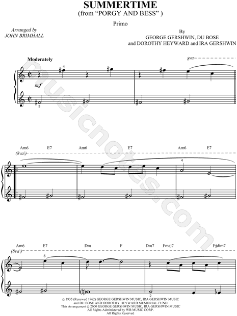 Collection: Summertime from "Porgy and Bess"