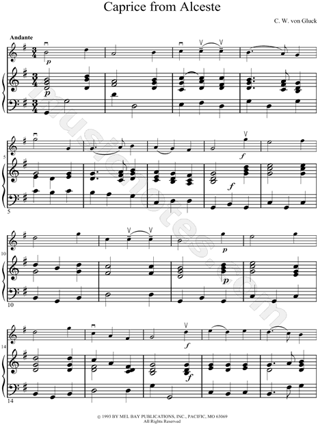 Collection: Caprice from Alceste - Violin & Piano