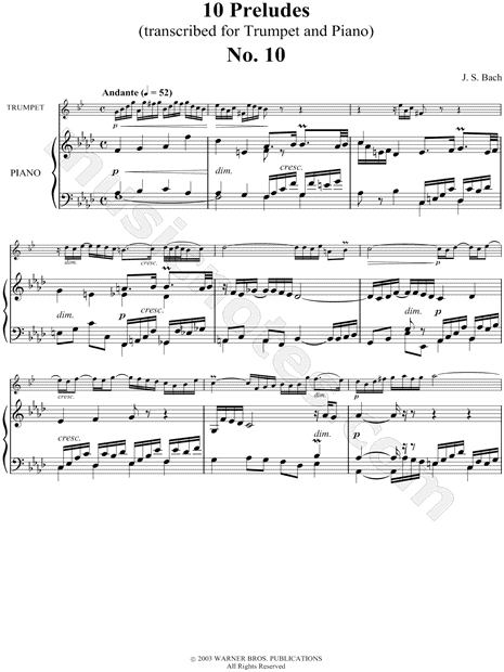 Collection: Prelude No. 10 for Trumpet and Piano