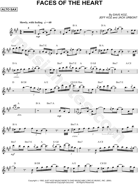 Collection: Faces of the Heart - Alto Saxophone & Piano