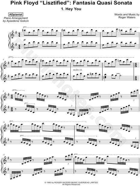 Collection: Pink Floyd "Lisztified": Fantasia Quasi Sonata