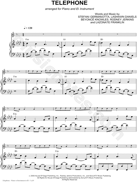 Collection: Telephone - Eb Instrument and Piano