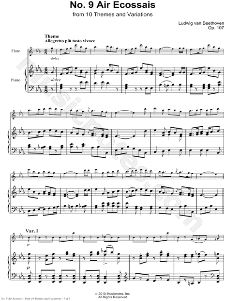 Collection: Air Ecossais, Allegretto: Op. 107, No. 9 - Bb Instrument & Piano