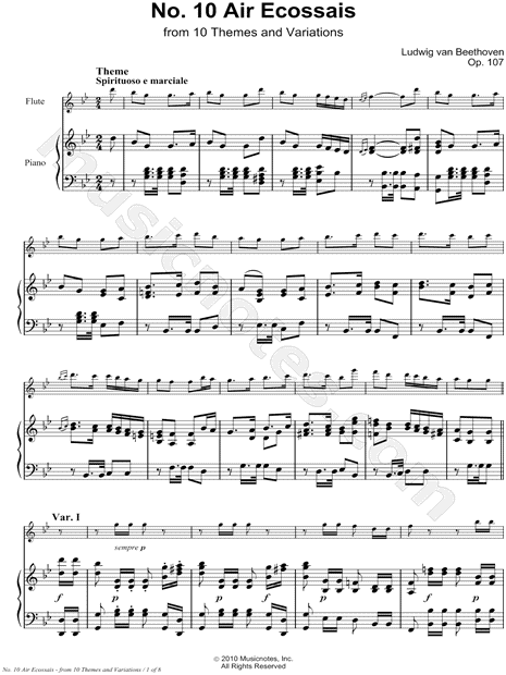 Collection: Air Ecossais, Spirituoso e Marciale: Opus 107, No. 10 - Eb Instrument & Piano