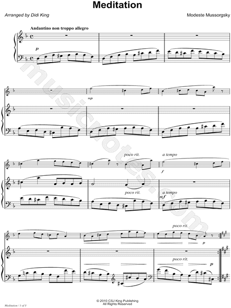 Collection: Meditation - F Instrument & Piano