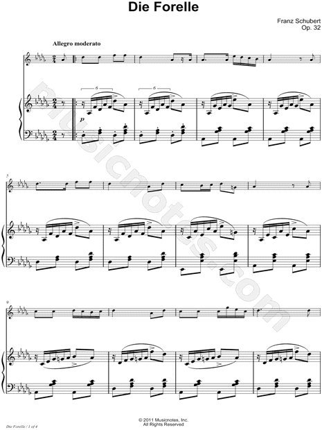 Collection: Die Forelle (The Trout) - Eb Instrument & Piano