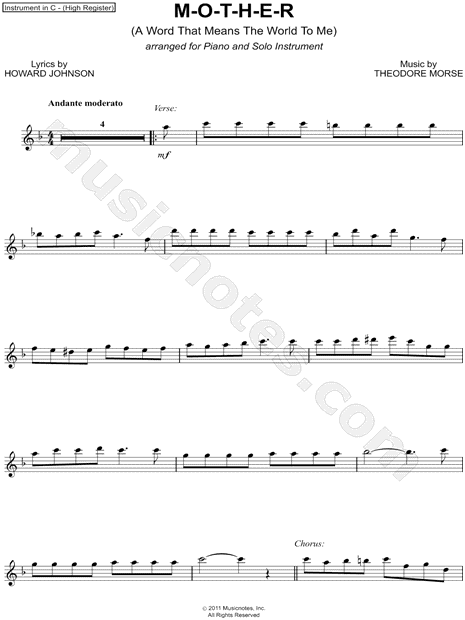 Collection: M-O-T-H-E-R - C Instrument (High) & Piano