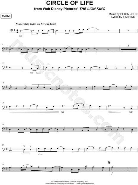 Collection: Circle of Life - Cello & Piano