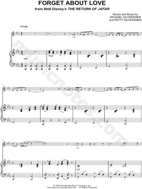 Collection: Forget About Love - Alto Saxophone & Piano Accompaniment