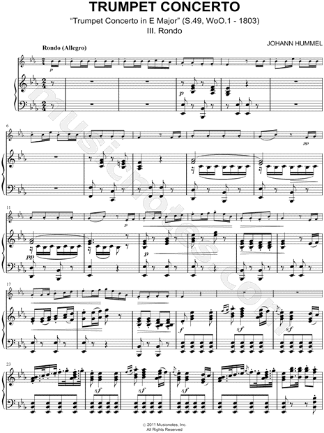Collection: Trumpet Concerto in E Major: III. Rondo - Bb Trumpet & Piano