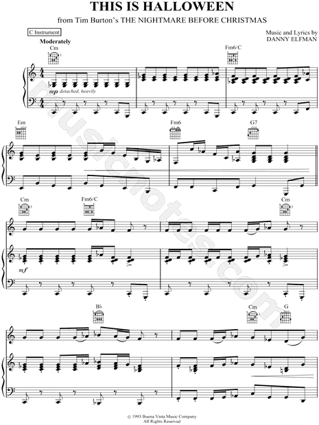 Collection: This Is Halloween - C Instrument & Piano