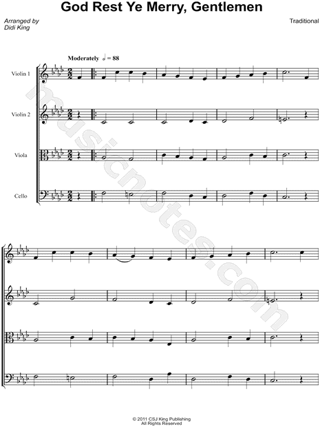 Collection: God Rest Ye Merry, Gentlemen - String Quartet