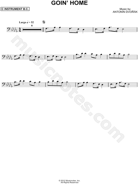 Collection: Goin' Home - Bass Clef Instrument & Piano