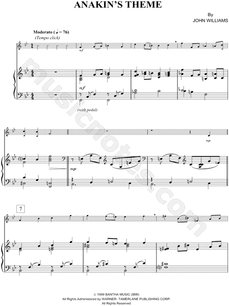 Collection: Anakin's Theme - Flute & Piano