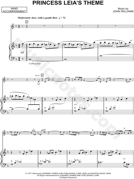 Collection: Princess Leia's Theme - Horn & Piano