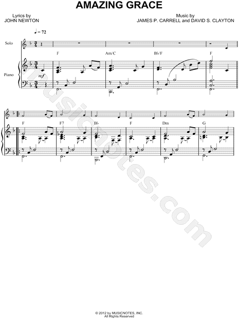 Collection: Amazing Grace - Alto Sax & Piano