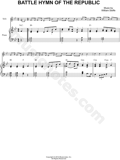 Collection: Battle Hymn of the Republic - Viola & Piano
