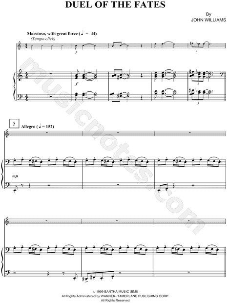 Collection: Duel of the Fates - Trombone & Piano