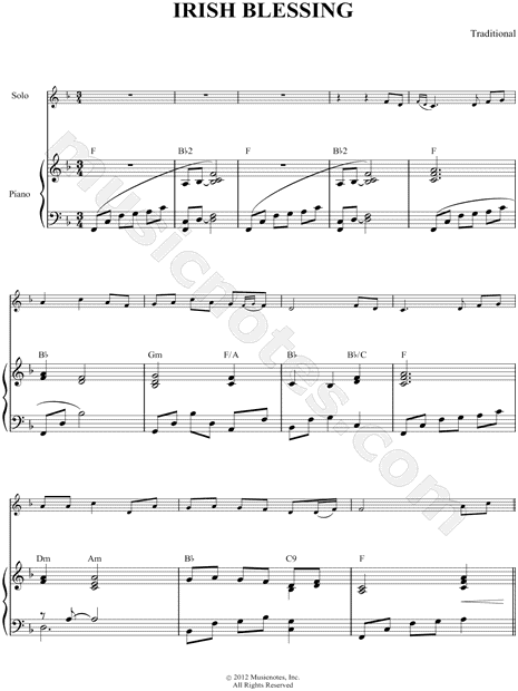 Collection: Irish Blessing - Eb Instrument & Piano