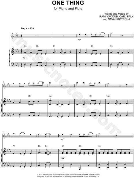 Collection: One Thing - Flute & Piano