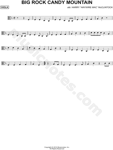 Collection: Big Rock Candy Mountain - Viola & Piano