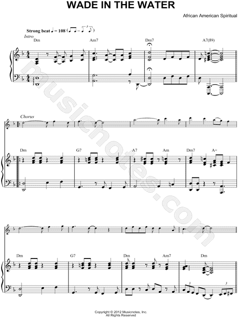 Collection: Wade In the Water - Eb Instrument & Piano