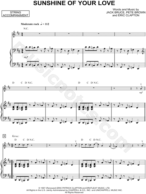 Collection: Sunshine of Your Love - Viola & Piano