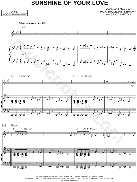 Collection: Sunshine of Your Love - Flute & Piano