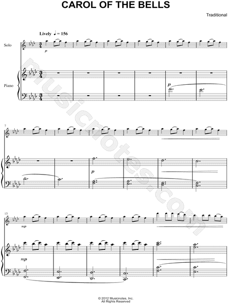Collection: Carol of the Bells - Viola & Piano