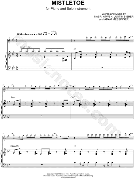 Collection: Mistletoe - Eb Instrument & Piano